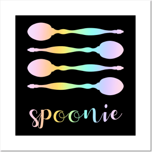 Spoonie (Pastel Rainbow) Posters and Art